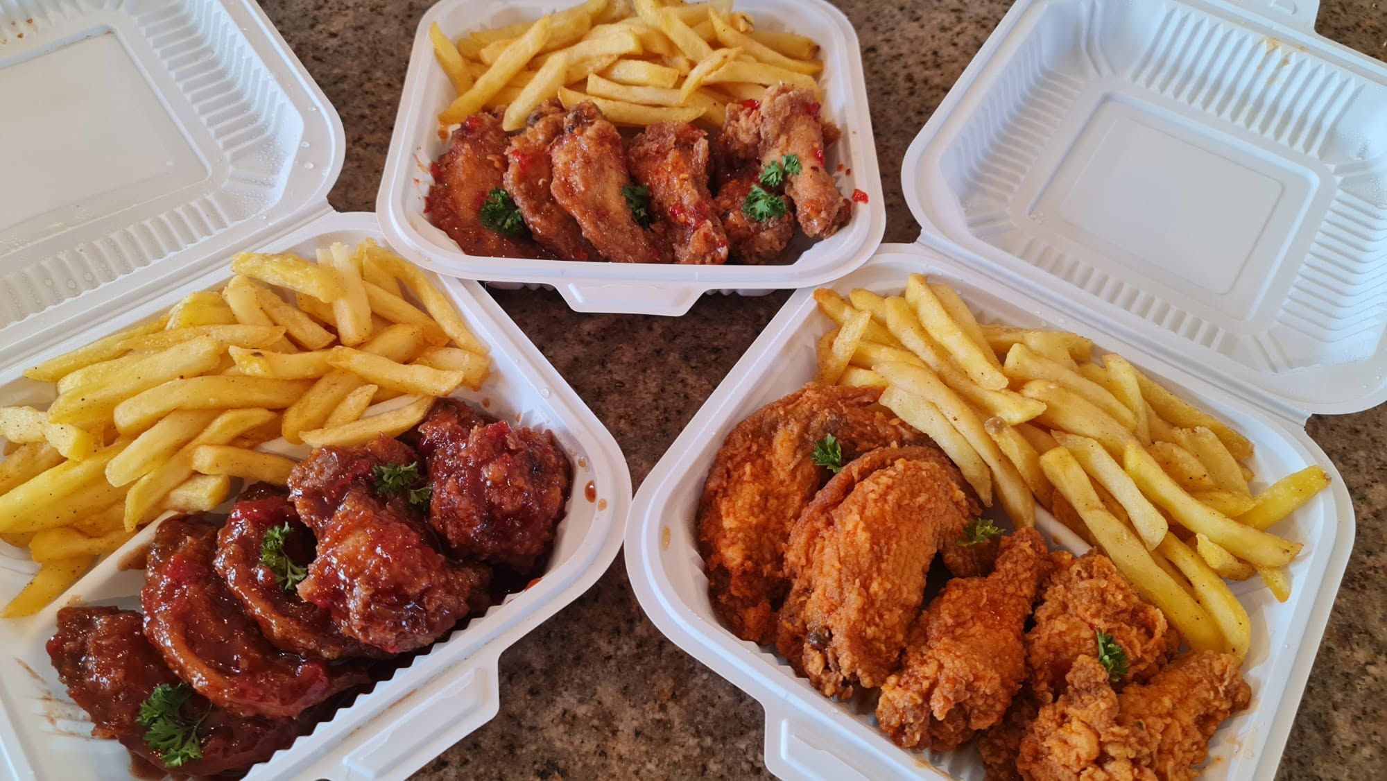 Prepared cafe meal from Bits and Bytes Cafe